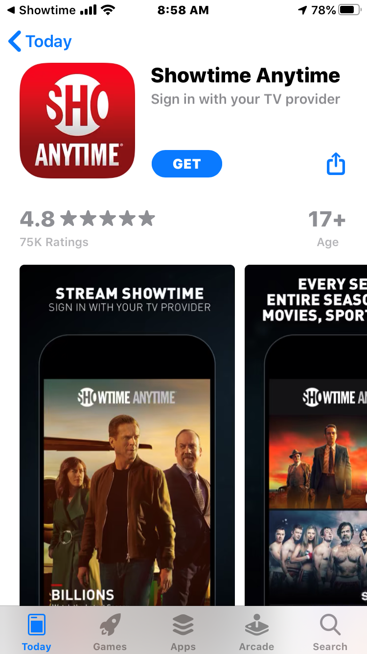 Showtime App