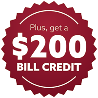 Plus, get a $200 bill credit