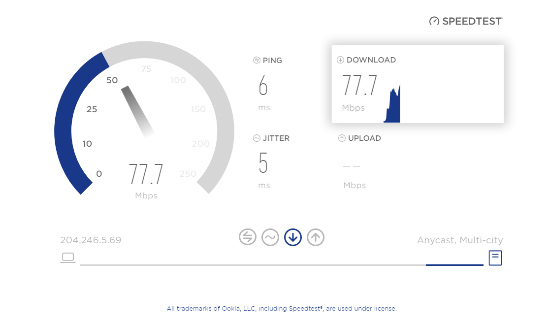 internet speed test tracking