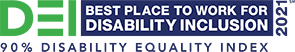 Best place to work for disability inclusion 2021 award logo