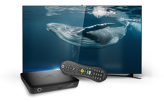 tv, TDS TV+ receiver and remote