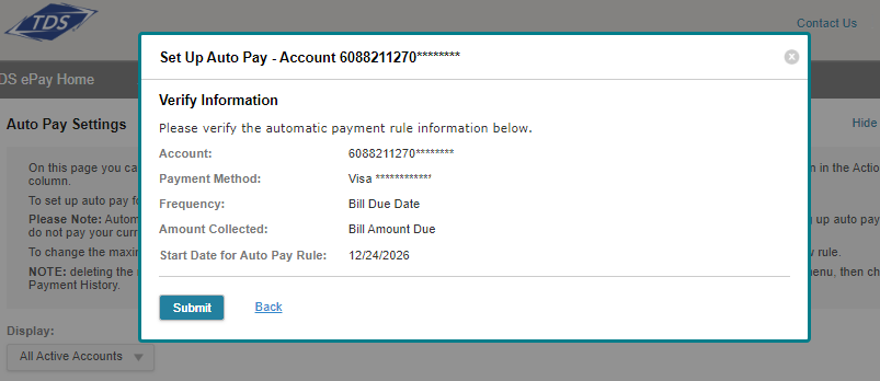 Tds Online Bill Pay